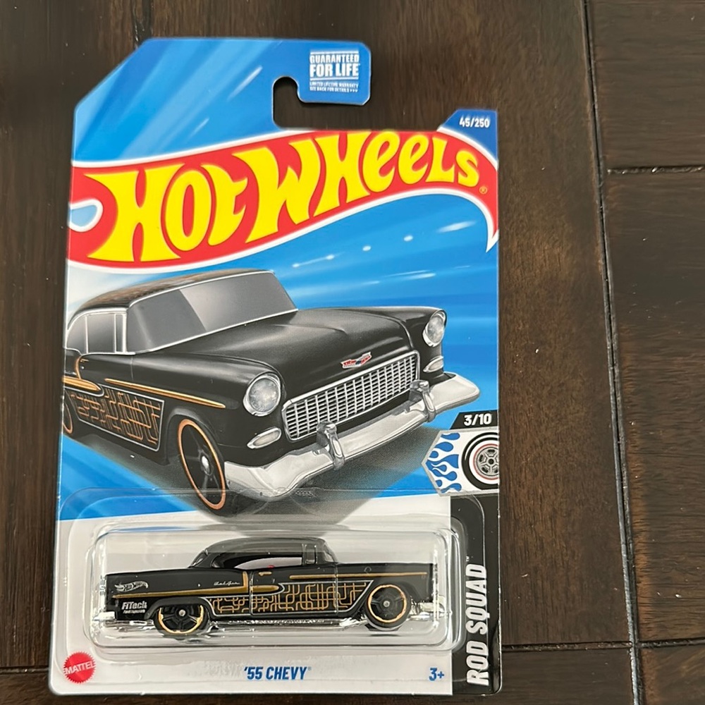 Black '55 Chevy Die-Cast Car